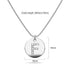 Initials Fabulous Alphabet Letter Necklace White Gold Layered Steel Jewellery